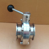 Manufactory Stainless Steel Triclamp Ends Sanitary Butterfly Valves