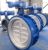 Worm Gearbox Control Large Size Triple Offset Butterfly Valve