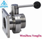 Sanitary Male/Flange Butterfly Valve