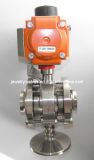 Sanitary Welding Stainless Steel Butterfly Valve with Pneumatic Actuator