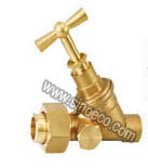Brass Reduced Stop Valve with Drain