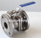 2-PC Flanged Ball Valve with Direct Mounting Pad (DIN)