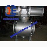 Pneumatic API6d Forged Steel 3PC Body Flange Ball Valve