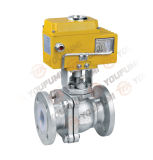 PFA Lined Ss Ball Valve Electric Actuator ANSI