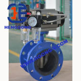 Pneumatic Di Flange Butterfly Valve