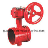 Grooved End Cast Steel Turbine Butterfly Valve