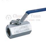 2000PSI Stainless Steel 1PC Female Ball Valve