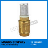 Long Neck Brass Foot Valve with S/S Filter