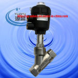 Stainless Steel Pneumatic Angle Seat Valve (Plastic Actuator)