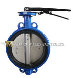 Lever Operated Ductile Cast Iron Rubber Seat Wafer Butterfly Valve