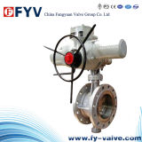 API 6D Cast Steel Double Flanged Electric Butterfly Valve