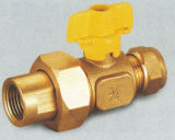 Brass Compression Ball Valve for Gas
