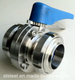 Sanitary Butterfly Valves with Union Ends