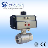 Stainless Steel 2PC Pneumatic Ball Valve