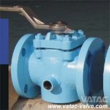 Cast Steel RF Flanged Sleeved Plug Valve with Lever Operated