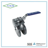 Stainless Steel Reduced Bore, 1PC Wafer Flange Ball Valve with ISO5211 Pn16