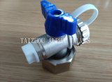 Brass Ball Valve with Plastic Tape and Removed Nut (a. 8002)