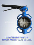 Universal Flange Connection Butterfly Valve with Hand Lever (D7A1X-10/16)
