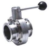 Ss304/316/316L Sanitary Dn/SMS Clamped Butterfly Valve