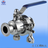 3A Stainless Steel Manual Clamped Portable Ball Valve for Pharmacy
