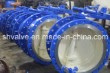 DIN/ANSI Double Flanged Hydraulic Counterweight Butterfly Valve