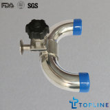 Stainless Steel Sanitary Diaphragm Valve with Clamp Ends (U-type design)