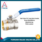 1/2 Inch High Pressure PTFE Full Port and Nipple Lockable Cock Valve Hydraulic One Way Brass Ball Valve