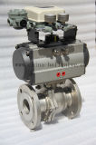 Stainless Steel Flanged End Pneumatic Ball Valve with Positioner