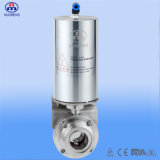 Pneumatic Male Threaded Butterfly Valve