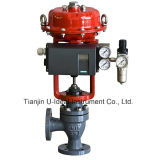 Angle Seat Control Valve with Intelligent Positioner-Flange Type Regulating Pneumatic Angle Seat Valve