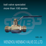 Male Threaded Stainless Steel Sanitary Ball Valve for Potable Water