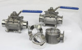 Sanitary 3PC Clamp/Weld End Ball Valve with CE ISO
