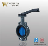 Handle Wafer Butterfly Valve with Spray Coating Disc