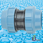 Straight Coupler (S. C) PP Compression Fittings (Italy Standard)