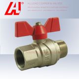 CW617n Brass Ball Valve with Butterfly Handle