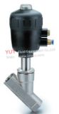 Sanitary Angle Seat Valve with Plastic Actuator