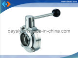 Sanitary Welded Butterlfy Valve with Pull Handle