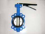 Cast Iron Level Manual Wafer Butterfly Valve