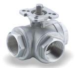3-Way Ball Valve With Top Mounted Pad (Q14/Q15F)