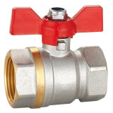 Brass Ball Valve 600 Wog Water Red Lever Handle
