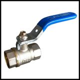 Nickel Plated Brass Ball Valve with Lever Handle