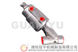 Screwed Angle Seat Valve with Ss Pneumatic Actuator (DN10-DN50)