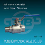 1PC Cast Stainless Steel (CF8, CF8M) Threaded Ball Valve M/F with Manual Handle