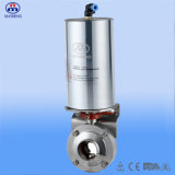 Stainless Steel Welded Butterfly Valve with Stainless Steel Pneumatic Actuator