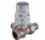 15mm Automatic Thermostatic Head Brass 3 Way Valve