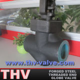 Bolted Bonnet Threaded End Forged Steel Globe Valve