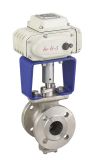 Electric V-Ball Valve with Actuator