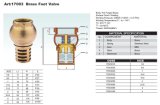 Brass Foot Valve (17003)(ISO9000, SGS, CE)