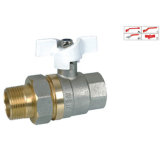 Brass Ball Valve (BV-1004) M/F with Connector