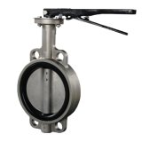 Ss316 EPDM Seat Handle Wafer Butterfly Valve with Pin